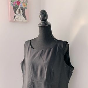 Kasper simple black dress NWOT 14